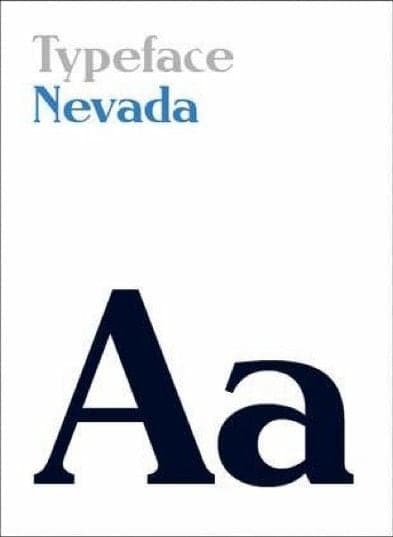 Typeface: Nevada