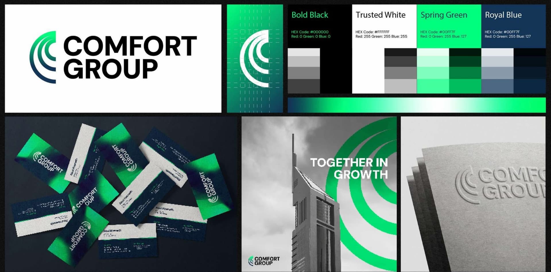 Comfort Group brand board from the Lime portfolio (1 of 2)