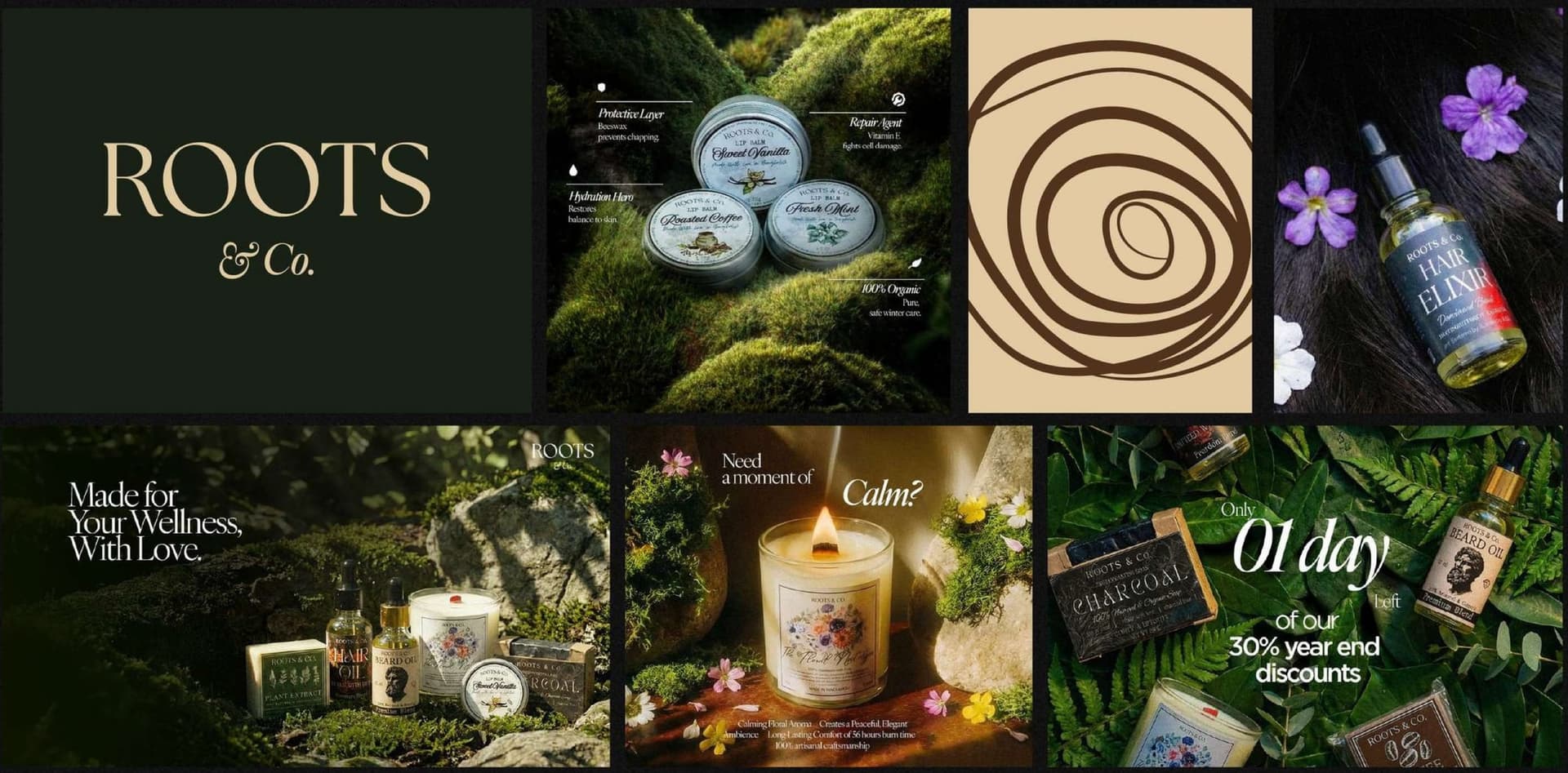 Roots & Co. brand board from the Lime portfolio